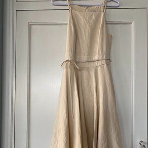 Gal Meets Glam, Caroline Linen Dress, blush/size 2